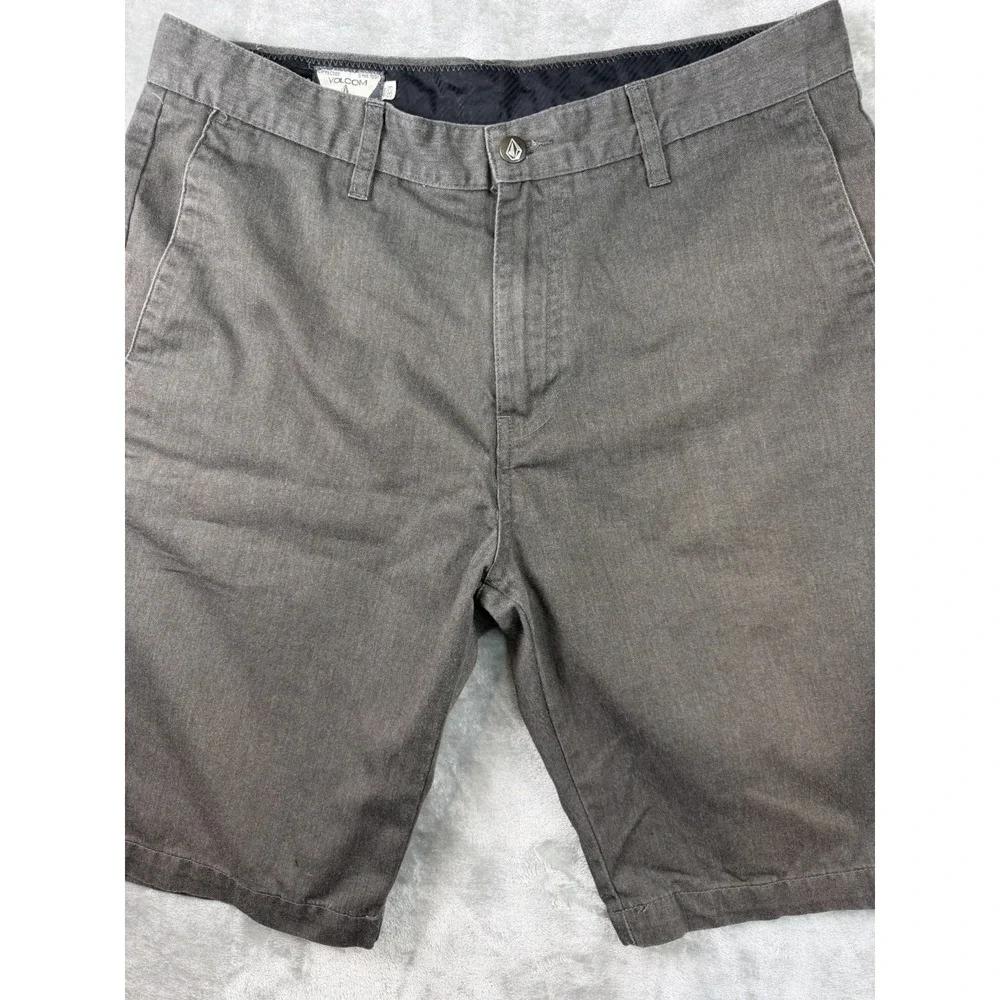 Volcom‎ Shorts Men's Size 33 Cotton Brown Chino Skater Streetwear Casual Skate
